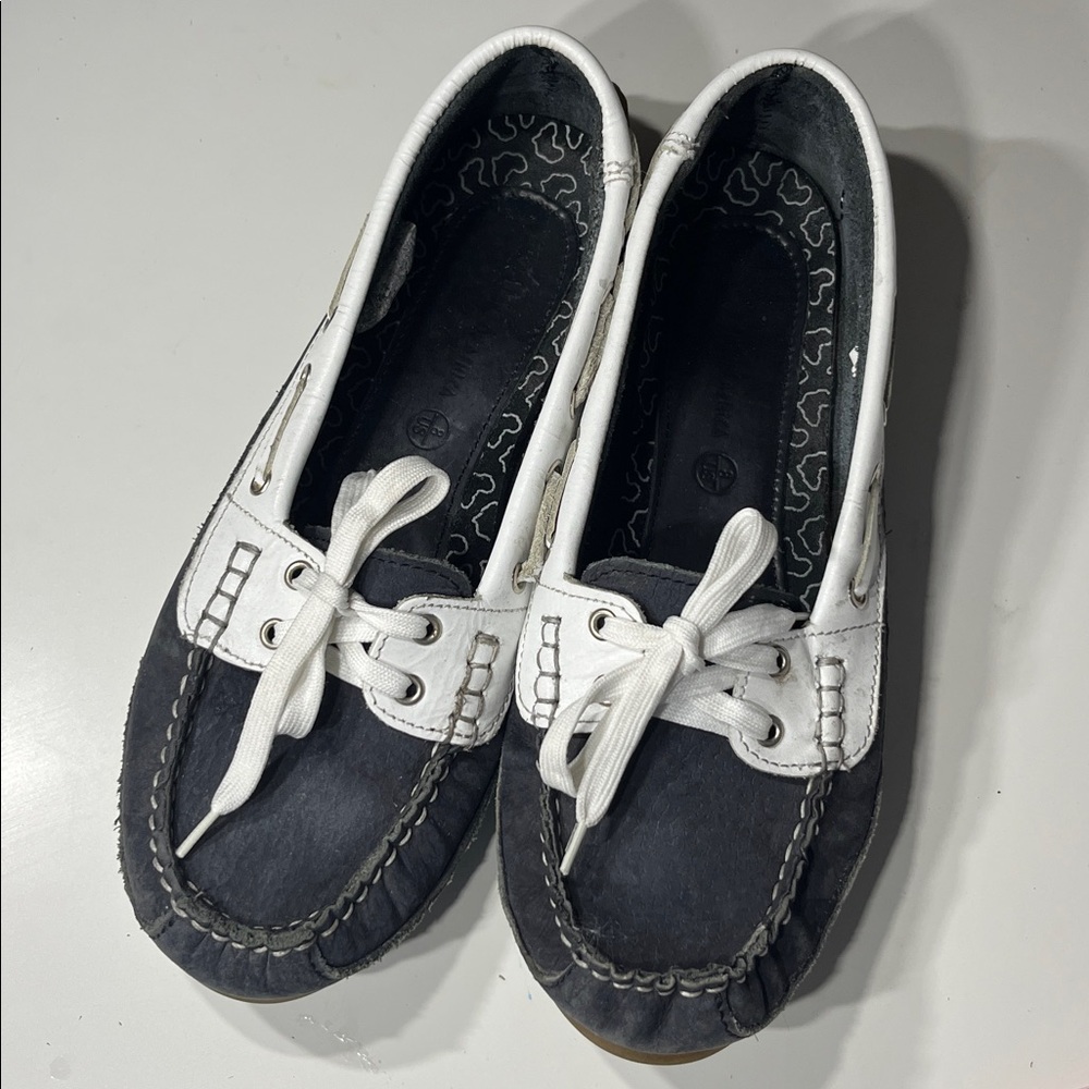 Clark’s Soul of Africa Nerina Juliet Navy Leather  Driving Mocs SZ 8
